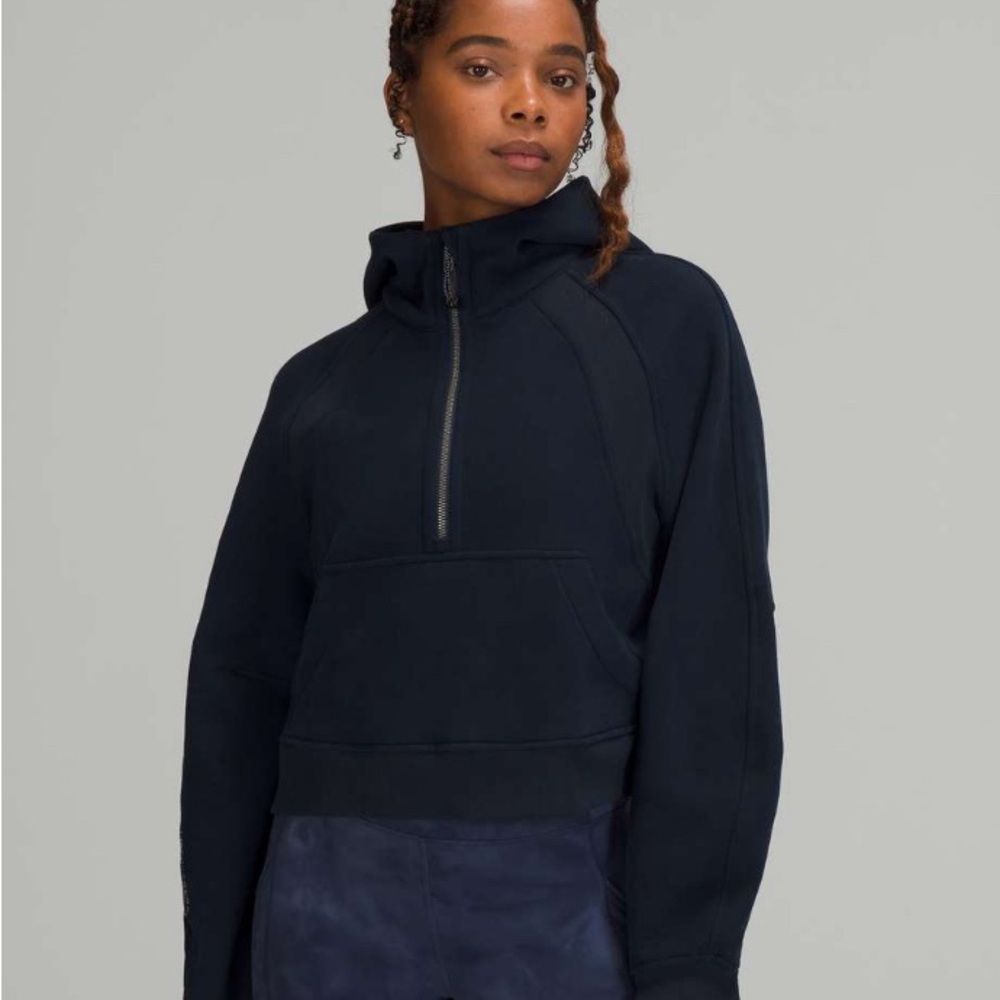 lululemon athletica Scuba Half-Zip hoodie in True Navy size XS/S